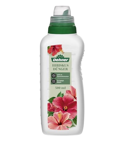 Dehner Hibiskusdünger, hochwertiger Flüssigdünger, Dünger für Hibiskus, organischer NPK-Dünger, mit Spurennährstoffen, 500 ml, für ca. 100 l