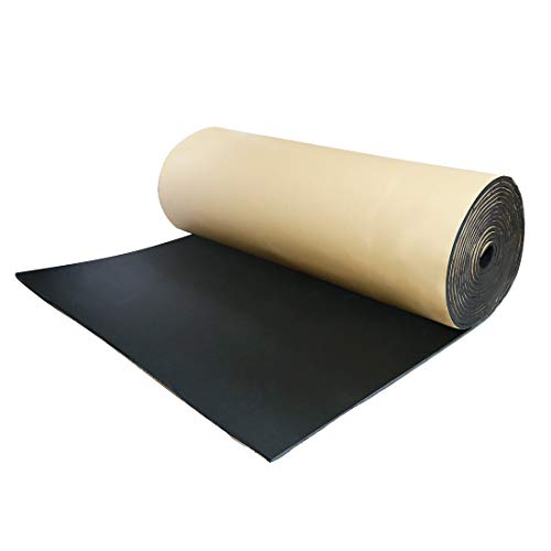 sourcing map 10mm Dämmplatten Auto Schallschutzmatte Schalldämmung Schallschutz Baumwolle Schwarz 152cm*100cm
