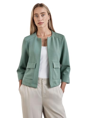 STREET ONE Damen A321942 Offene Jacke, Seafoam Green, 44