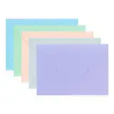 ÖKI Briefumschläge Pastellset | Für Grußkarten, Einladungen, Geburtstagskarten | Blau, Grün, Pfirsich, Grau, Lila | Briefkuvert/Briefhülle | Größe B6 125 x 176mm | 10 Stück