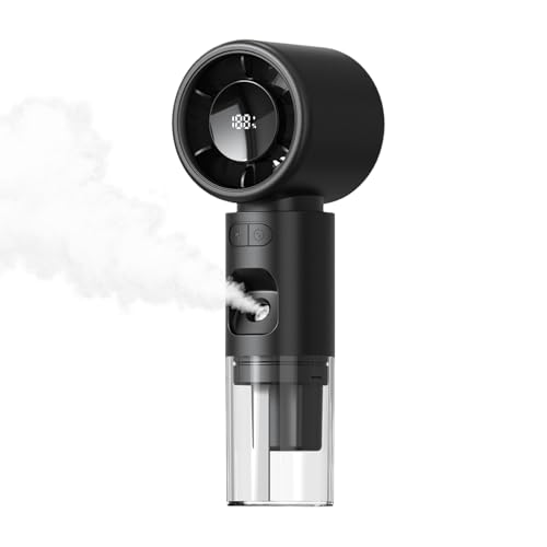 Kühlspray -Lüfter - Mini Mist Blower, Digital Display -Lüfter | Kompaktes tragbares Kühlgericht, USB wiederaufladbare Handwerkzeug für Outdoor -Reisebüro -Heizung Hitzeerleichterung Frauen Frauen