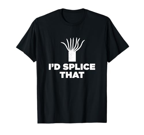 Glasfasertechniker Ich würde diese lustige Glasfaser spleißen T-Shirt