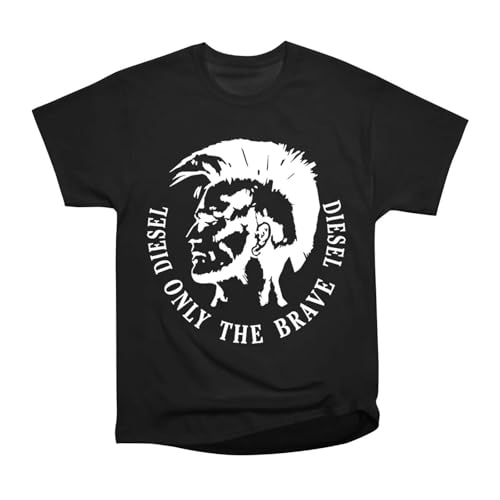 Diesels Only The Brave Cool Man Unisex T-Shirt Black L