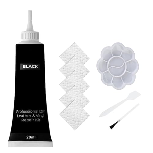Comioke Lederreparatur Creme,Leder Restaurator,Leder Reparatur Set, Lederreparatur Füller,Reparatur von Lederkratzern,Flüssigleder Lederreparaturgel,Mischbare Lederreparatursets,Künstler Pinsel,20ML