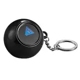 CUSROS Magic 8 Ball Schlüsselanhänger, tragbarer Wahrsagerball Prophezeiungsball Schlüsselanhänger Entscheidungsmacher Magische Antwort Ball Schlüsselanhänger Halter Lustiges Geburtstagsgeschenk