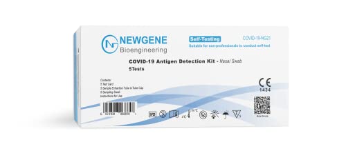 NewGene COVID-19 Selbsttest für Laien, Antigen Schnelltest, 5 Stück