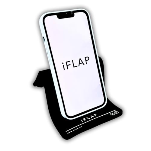 iFLAP, Smartphones – Flexible Handyhalterung / Handyständer entwickelt zum Reisen, für Zuhause und in der Arbeit – einfach aufstellen oder einklemmen und freihändig streamen!