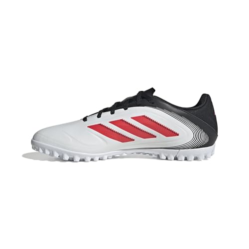 adidas Unisex COPA Pure III Club Turf Football Boots Fußballschuhe, FTWR White/Lucid red/core Black