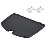 Denmay 6558 32 x 21,8 cm Gusseisen Grillplatte für Weber Q100, Q120, Q1000, Q1200, Q1400 Series Gasgrills Ersatzteile Griddle Zubehör
