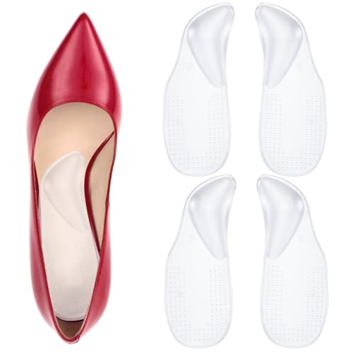 Yuanchu Fußgewölbe Pads, 2 Parr Gel Arch Support Einlegesohlen Orthopädische Einlagen Für Plattfüße Plantarfasziitis Fersensporn Pads Fußschmerz Damen Herren Unisex Passt Jedem Schuh Linderung Druck