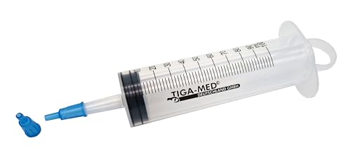 Blasenspritze 100 ml Wund- und Blasenspritze Katheterspritze 1 Stück Klistier Spritze mit Adapter Blasenspritzen Typ: Tiga-Med