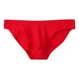 Männer Unterhose Solide Sexy Briefs Unterwäsche Hose Sexy Höschen Fahrrad Unterwäsche Winter Herren (Red, M)