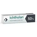 Ichtholan 50% - entzündungshemmende, antibakterielle Zugsalbe, bei eitrigen Hautentzündungen wie Abszessen und Furunkeln, 15 g