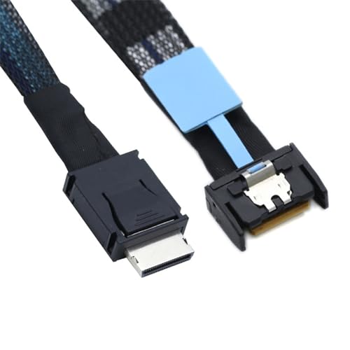 xiwai PCI-E 5.0 MCIO PCI-E Mini Cool Edge IO 4i 38-poliger Stecker auf Oculink 4X SFF-8611 Verlängerungskabel, 50 cm