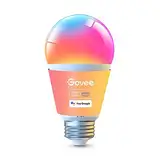 Govee Smart Glühbirne E27, 1000LM RGBWW Led Lamp App dimmbar, Wi-Fi & Bluetooth Smart Bulbs 75W, 54 Szenen, 16 Millionen DIY-Farben, Kompatibel mit Alexa & Google Assistant, 1 Stück