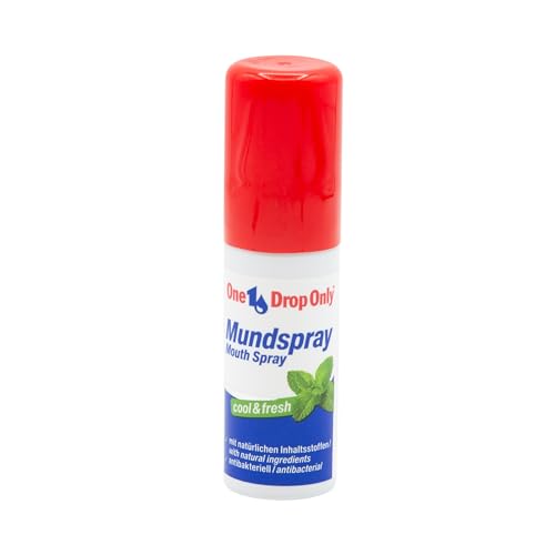 One Drop Only antibakterielles Mundspray gegen Mundgeruch mit natürlichen Inhaltsstoffen für eine effektive Mundhygiene, frischer Atem Spray, mouth spray fresh (1 x 15 ml)