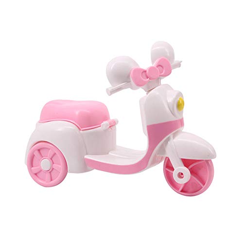 Uteruik Puppen-Scooter, Moped für 30 cm große Puppen, Motorrad, Fahrzeug, Puppenspielzeug, Zubehör, 1 Stück (zufällige Farbe)