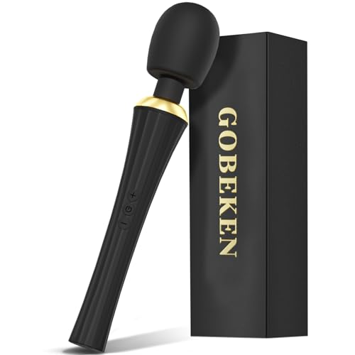 Gobeken Vibrator mit Flexibler Kopf Sex Spielzeug für die Frau 5 Frequenz, Vibration für Frauen Paare Sexspielzeug für Männer solo 3 Stärke, Vibratorensets für Frauen IPX6 Sex Toys Dildo Schwarz