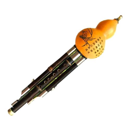 Hulusi Flöte handgefertigt, Cucurbit Flöte for Anfänger, Hulus Cucurbit Hulusi Flöte Kürbis und Flauta Hulusi bB Schlüsselmusikinstrument