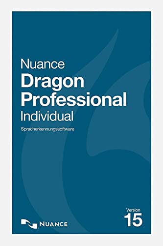 Nuance Dragon Professional Individual 15 | DEUTSCH + ENGLISCH | Windows | 2 PC | Updatefähig | Lizenz ohne Datenträger