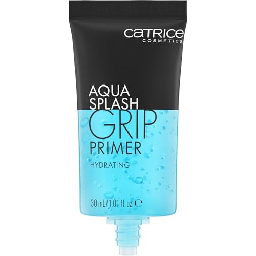 Catrice Aqua Splash Grip Primer, Blau, feuchtigkeitsspendend, langanhaltend, strahlend frisch, für trockene Haut, vegan, ölfrei, ohne Parabene, Nanopartikel frei, 1er Pack (30ml)