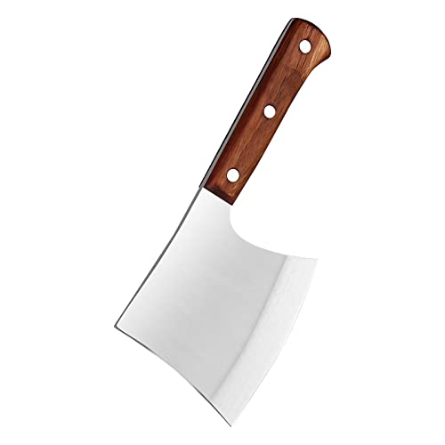 MLG Tools Knochenmesser, Full Tang Hackmesser Heavy Duty Knochenbeil Fleischerbeil, für große Knochen und gefrorenes Fleisch