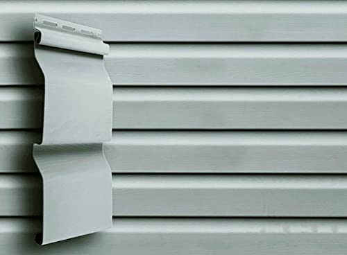 Kunststoffpaneele Hellgrau Fassadenpaneele Fassadenverkleidung Giebelverkleidung Hausverkleidung Wohnheimverkleidung Klinkerfassade (Materialprobe/Farbmuster T01 Modell Hellgrau)