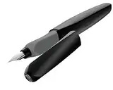 Pelikan Twist 946806 Fountain Pen in Folding Box, Universal for Right and Left Handers with M Nib, Black, 1 Stück (1er Pack)