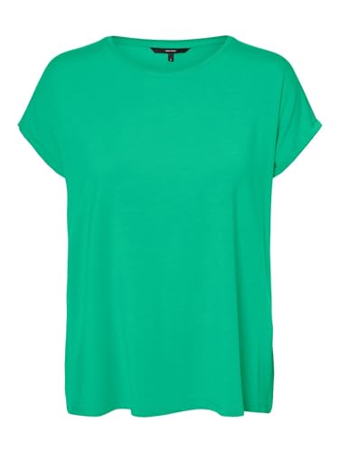 VERO MODA Damen Vmava Plain Ss Top Gajrs Noos T-Shirt, Katydid, M