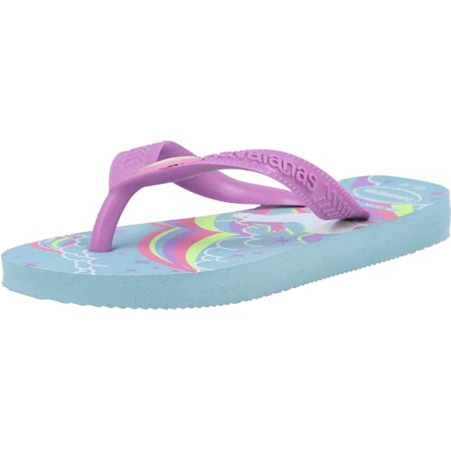 Havaianas Kids Fantasy Flipflop, Blue Water, 31/32