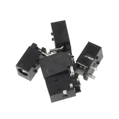 TPQZQAUEC 100Pcs DC-023 4.0mm x 1.7mm Black DC Power Jack Socket Connector DC023 4.0 * 1.7mm 4.0x1.7 1.7mm Needle DC Female Jack