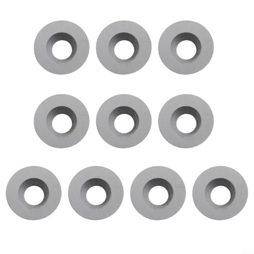 12 mm runde Hartmetalleinsätze zum Drehen von Holz, Meißelschneider-Werkzeug, 30-Grad-Winkel, 10 Einsätze für glatte Oberflächen