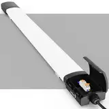 ANTENLICHT LED Feuchtraumleuchte 120CM mit 36W 3960Lumen Kaltlweiß 5000k, Einfache Montage Wannenleuchte Flach Deckenleuchte Feuchtraum Wasserfest IP65 Werkstattlampe für Büro Keller Garage, Schwarz