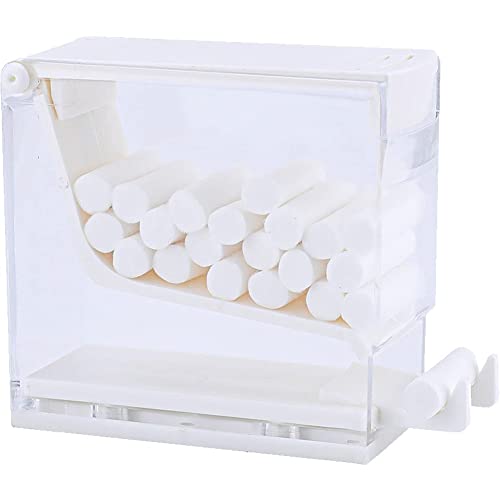 Drücken Sie Einen Cotton Roll Box Clear Cotton Roll Spender Speicherorganisator Für Zahnarztzubehör Für Klinikzahn