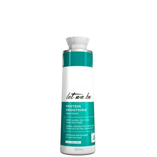 Let Me Be - Protein Smoothing, brasilianisches Haarglättung in einem Schritt, professionell zu Hause, langanhaltend, 100% glattes, organisches und formolfreies Haar (500 ml)