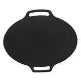 Alomejor Koreanischer BBQ-Grill, Antihaft-Grill, Doppelgriff, 6-lagige Beschichtung, Multifunktionale Grillplatte für Heim- und Outdoor-Herde, Gaskocher (36cm)