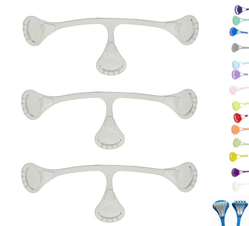 Snappi Windelklammer für Mullwindeln Stoffwindeln | 3er Pack | Große 1 (klein) (Weiß)