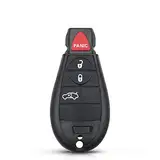 Funkschlüssel passend für Jeep Grand Cherokee 2008 2009 2010 2011 2012 2013 M3N5WY783X IYZ-C01C 433Mhz Smart Key Fob Uncut (Farbe: Blanko-Schlüsselgehäuse)