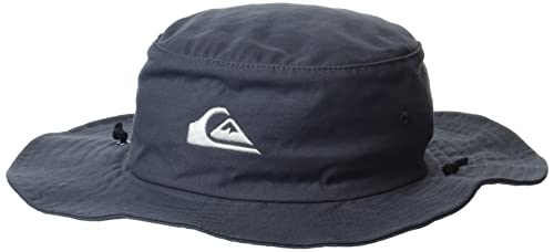 Quiksilver Herren Bushmaster Sun Protection Floppy Visor Bucket Hat Sonnenhut, Tarmac, S-M