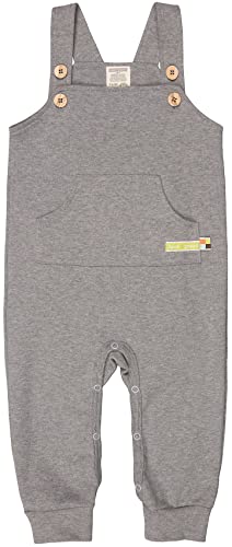 loud + proud Unisex Baby aus Bio Baumwolle, Gots Zertifiziert Latzhose, Grau (Grey Gr), 62-68 EU