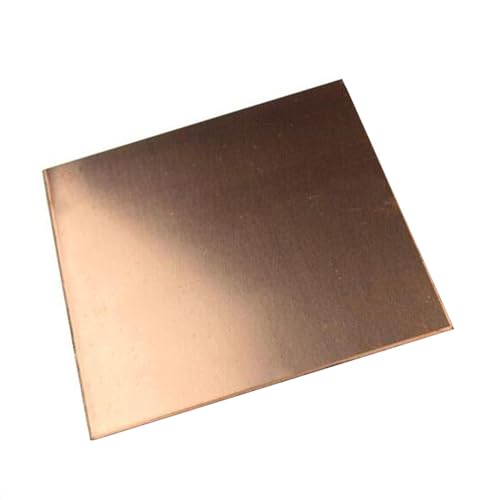 Xuulan Reines Kupferblech Dünnes Kupferblech, Cu 99,9% reine Kupferfolie, hochreine Kupferplatte, 0,01 mm – 0,8 mm dicke Kupferwafer for die Forschung(0.05x100x100mm 1pc)