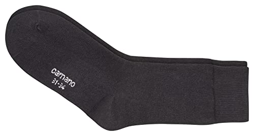 Camano Mädchen 3701 Socken, Schwarz (Black 5), 27-30 (Herstellergröße: 27/30) (3er Pack)