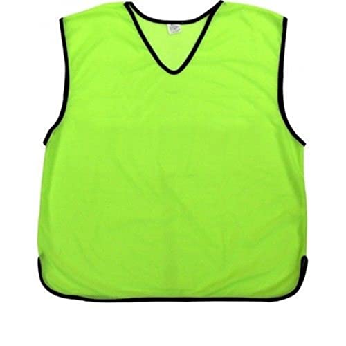 12 x Sport-Trainingslätzchen – schnell trocknendes Netzgewebe für Fußball, Netball, Fußball, Rugby, Cricket, Sport-Lätzchen, Funktion, Party, Outdoor, Senioren, Erwachsene, Jugendliche (gelb, kleine