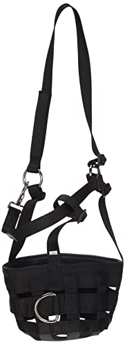 Kerbl 321627 Maulkorb/Fressbremse Nylon, schwarz, Warmblut