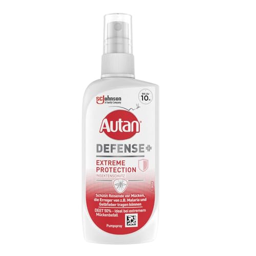 Autan Defense Extreme Protection Pumpspray Insektenschutz mit 50 Prozent DEET Optimal für Reisen in Gebiete mit extremem Mückenbefall 100 ml