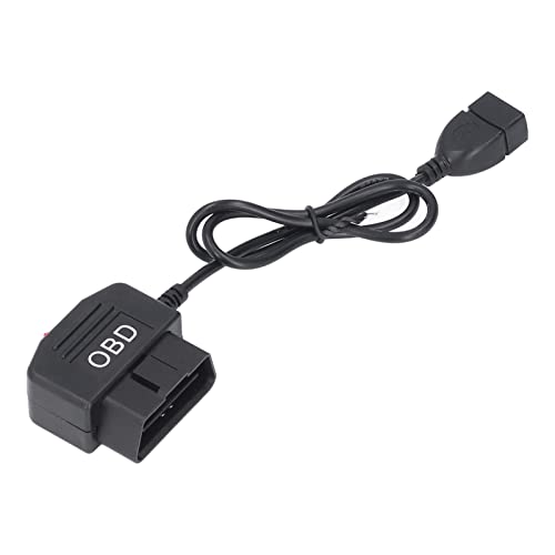 EBTOOLS 48 Cm OBD -Netzteilkabel mit Schalter für CAM- und Telefonladung, 24 Stunden Überwachung und Niedrige Spannung