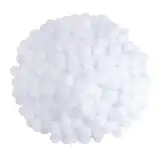 TOAOB 300 Stück Pompons 10mm Klein Weiß Pompom Flauschigen Plüsch Set Bälle Kunst Bommel für Lustige DIY Kreative Handwerk