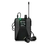 Debra ST-102 UHF Drahtloses In-Ear-Monitor-System mit Ohrhörer,197Ft,Professionelles IEM-Stereosystem mit Sender und Beltpack für Studio,Veranstaltungen,Bandproben (Nur 1 Taschensender)