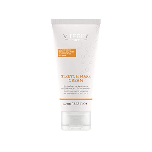 Vitabay Stretch Mark Cream 100 ml • Spezialpflege zur Vorbeugung und Milderung von Dehnungsstreifen