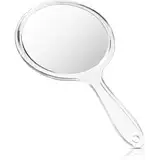 Handspiegel, Handspiegel mit Vergrößerung, Handspiegel mit Griff, Handspiegel mit Griff, 1X/3X Vergrößerung,für Tägliche Make-up Damen, Transparent (27cm)